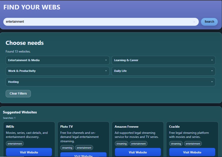 Smart Web Finder project thumbnail
